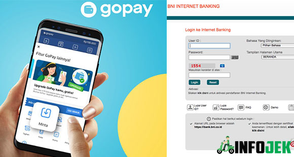 Cara Top Up Gopay BNI Lewat Internet Banking