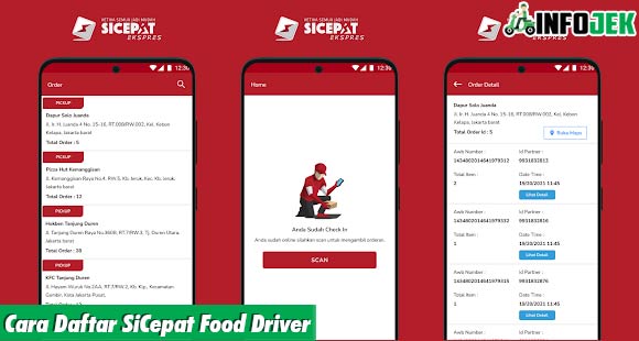 Cara Daftar SiCepat Food Driver