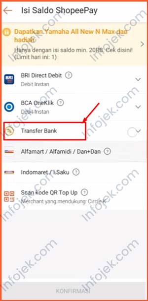 3 PIlih Transfer Bank