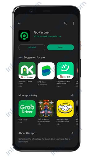 Download Instal Aplikasi GoPartner