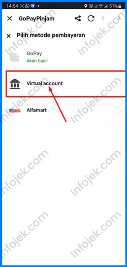 6 Pilih Virtual Account
